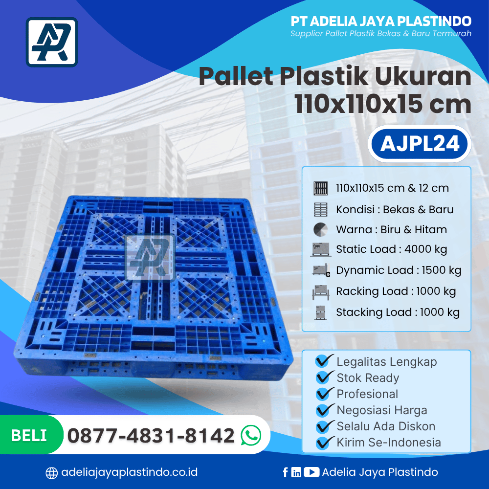 Pallet Plastik AJPL24 110x110x15 cm