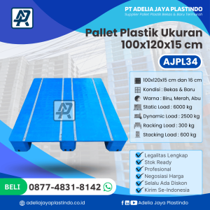 Pallet Plastik AJPL34 100x120x15 cm