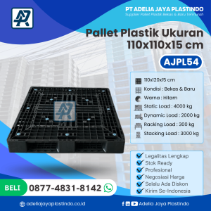 Pallet Plastik Bekas/Baru Ukuran 110x110x15 cm - AJPL54