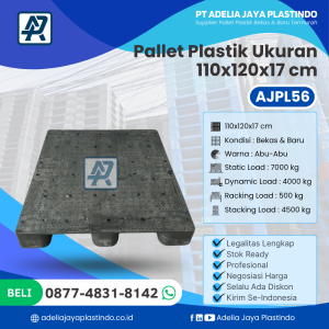 Pallet Plastik Bekas/Baru Ukuran 110x120x17 cm - AJPL56