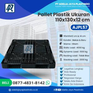 Pallet Plastik Bekas/Baru Ukuran 110x130x12 cm - AJPL57