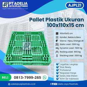 Pallet Plastik Bekas/Baru Ukuran 100x110x15 cm - AJPL21
