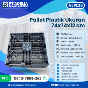 Pallet Plastik Bekas/Baru Ukuran 74x74x12 cm - AJPL36
