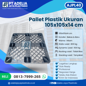 Pallet Plastik Bekas/Baru Ukuran 105x105x14 cm - AJPL40