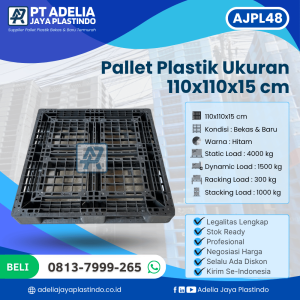 Pallet Plastik Bekas/Baru Ukuran 110x110x15 cm - AJPL48