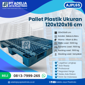 Pallet Plastik Bekas/Baru Ukuran 120x120x16 cm - AJPL65