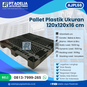 Pallet Plastik Bekas/Baru Ukuran 120x120x16 cm - AJPL66